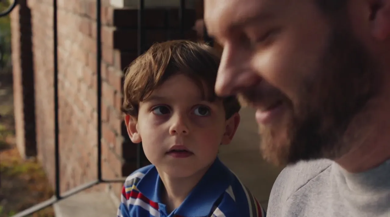 A frame from the Cats in the Cradle Father's Day film